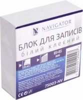Бумага для заметок 85*85 мм, 400 листов, белая, клееная, NV-75003.