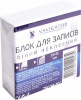 Бумага для заметок 85*85 мм, 400 листов, белая, не клееная, NV-75004.