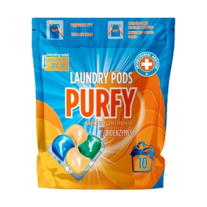 Капсулы для стирки Purfy Универсал 10шт 7325