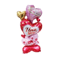 Повітряна куля Love 3 сердця 150см 10-39