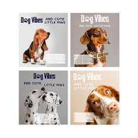 Зошит 24арк клітинка Dog Vibes 24К 231  (20шт в уп)
