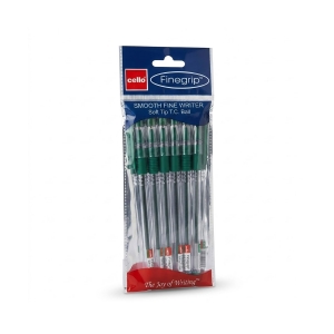 Ручка масляна Cello Finegrip Зелена(5)