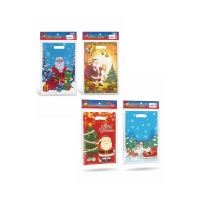 Пакет подарунковий поліетиленовий Merry Chrristmas 16,5*25см 10шт/уп 4-210 (1605)