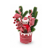Кошик в'язаний з наповненням 30*18см С-57