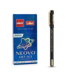 Ручка масляная синяя 0,7мм 50шт/уп Ellott Neovo gilt ace ЕТ-1201