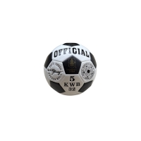 М'яч футбольний №5 (Size 5) ПВХ OFFICIAL чорно-білий 26-1-3