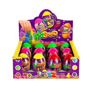 Пісок кінетичний KidSand яйце 400г укр (12) KS-06-01