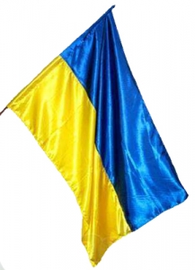 Флаг Украины атлас  1*1,5м    Звягинцев