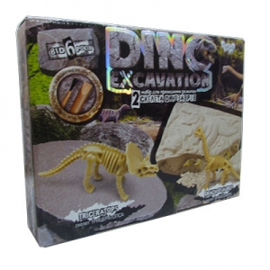 Набор для проведения раскопок DINO EXCAVATION динозавры DEX-01-04,05,06 Danko Toys