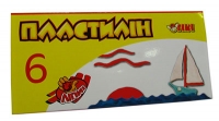 Пластилін 6 кол 90гр TIKI 52124-ТК; 52137-ТК