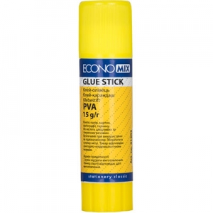 Клей-олiвець Economix 15г основа PVA Е41203