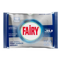 Серветки вологі для прибирання Fairy Platinum антибактеріальні 10шт 4174