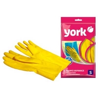 Перчатки резиновые S York 1683