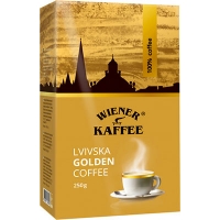 Кава 250г мелена Віденська кава Львівська Golden 3579