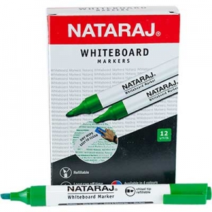 Маркер для дошки зелений скошений Nataraj WHITEBOARD 12 шт в коробці 210 800 113