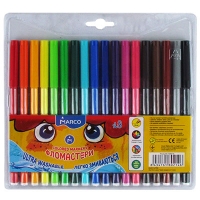 Фломастери 18кол Marco Super Washable 1690-18FM