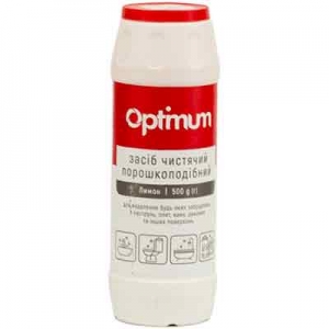 Чистящее средство 500г порошкообразное Лимон (20 шт/ящ) OPTIMUM 4702, 0299