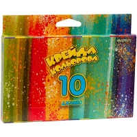 Крейда кольорова 10кол 16*16*100 м'яка  Jumbo Grafitti
