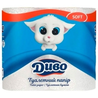 Туалетная бумага 4шт белая Чудо Обухов Soft 1915