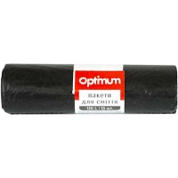 Пакеты для мусора 120л*10шт 70*100см черные OPTIMUM 8250, 6275
