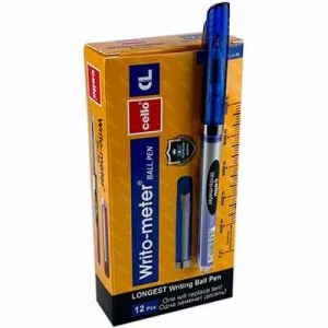 Ручка кулькова синя 10км Cello Writo-meter BL-8048 10-7, 1-182, 8-9 (21598)