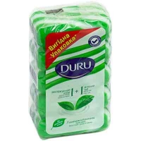 Мыло туалетное Duru Зеленый чай и крем ЭКОПАК 4*80г 519094