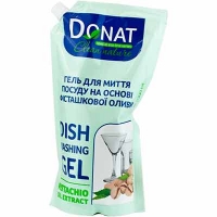 Засіб для миття посуду 1л Фісташкова олива дой-пак DONAT 341293