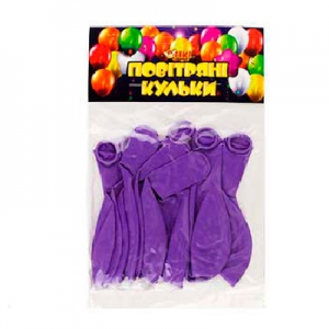 Повітряна куля 12" 10шт фiолетова TIKI 53421-TK