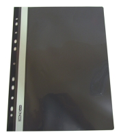 Скоросшиватель  А4 с перфорацией чорный глянец Economix E31510-01